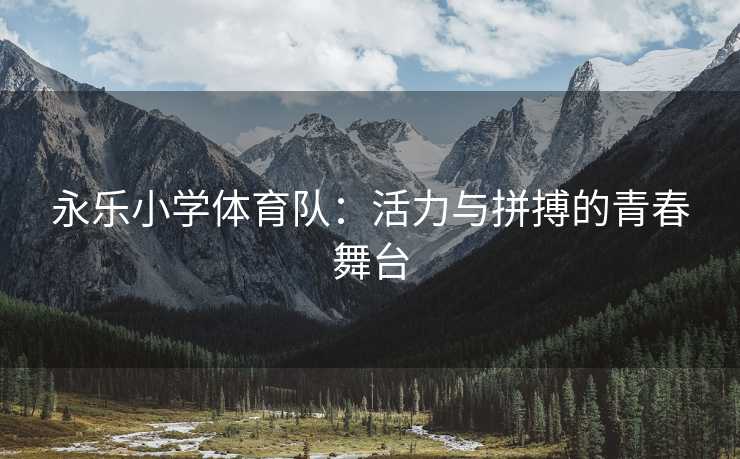 永乐小学体育队：活力与拼搏的青春舞台
